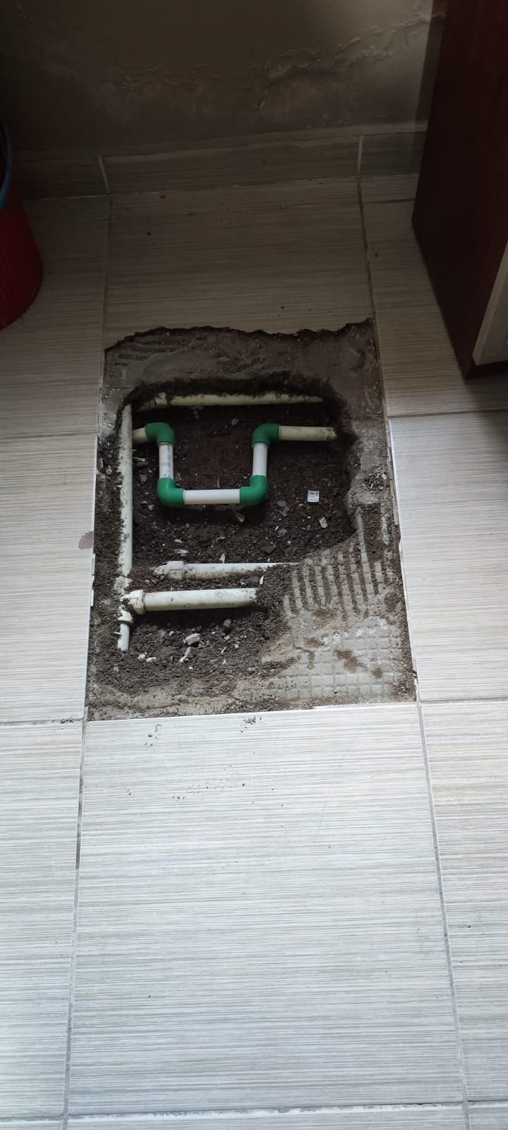 Aras Tesisat saha çalışması